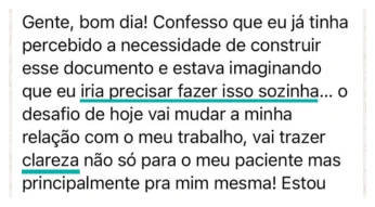 Depoimento de participante do desafio