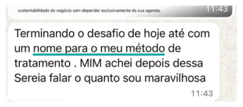 Depoimento de participante do desafio