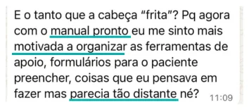 Depoimento de participante do desafio