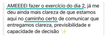 Depoimento de participante do desafio